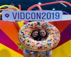 She attended the Vidcon event in 2019.